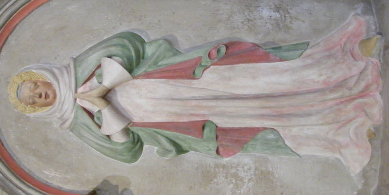 Germany Koblenz - St Kastor Friedrich von Sachsenhausen 1411 and wife Sophie Schenk von Liebenstein